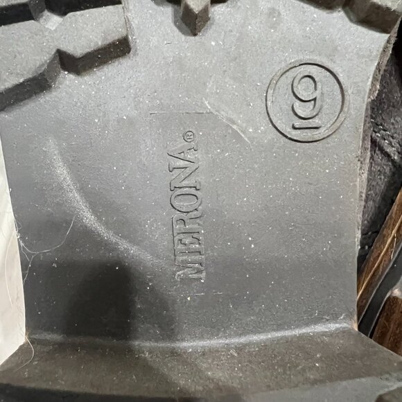 Merona Wm 9 Gray Suede Look Knee Buckle Zip Boots Target Chunky Moto Boho Grunge - Picture 7 of 9